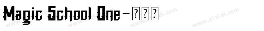 Magic School One字体转换